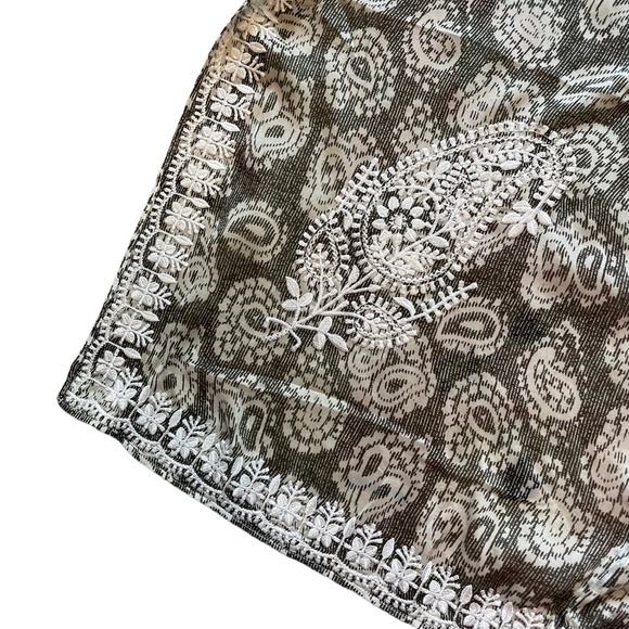 Marie‎ France Van Damme NWOT Silk Paisley Embroidered Kimono Swim Beach Cover Up - Picture 6 of 8